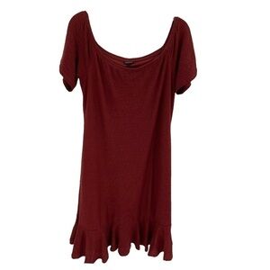 torrid on/off shoulder dress rust cinnamon short sleeves size 1X